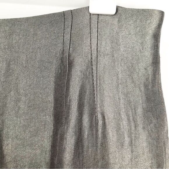 Ann Taylor Olive Gray Shimmer Pencil Skirt - Picture 3 of 13